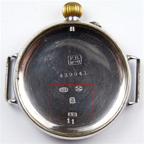 gold marks on watch cases